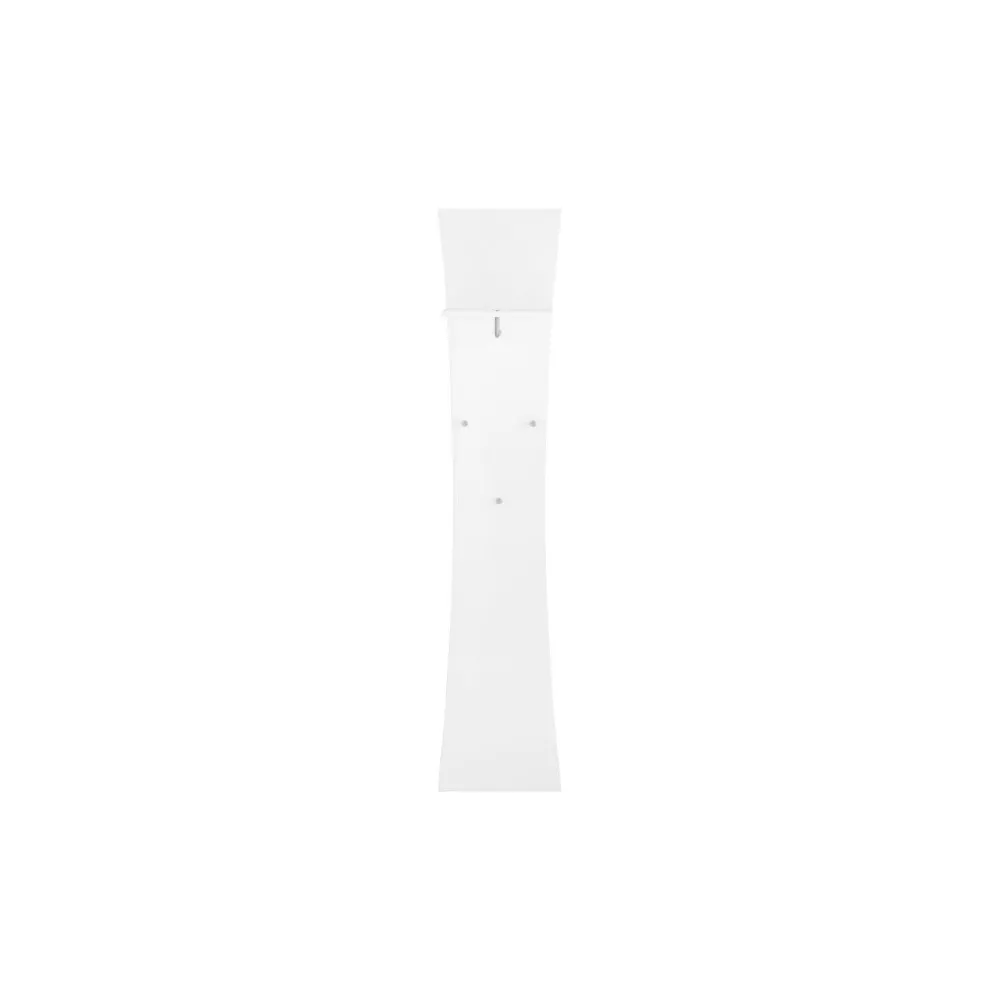 Appendiabiti 170x35 Bianco Laccato Lucido Sospeso a Muro con Ganci e Ripiano - Robin