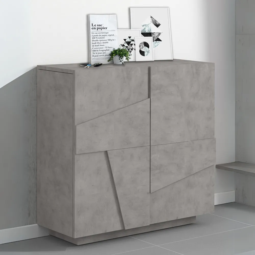 Scarpiera 81x38x86 cm Bianco Laccato Lucido Due Ante Battente - Web