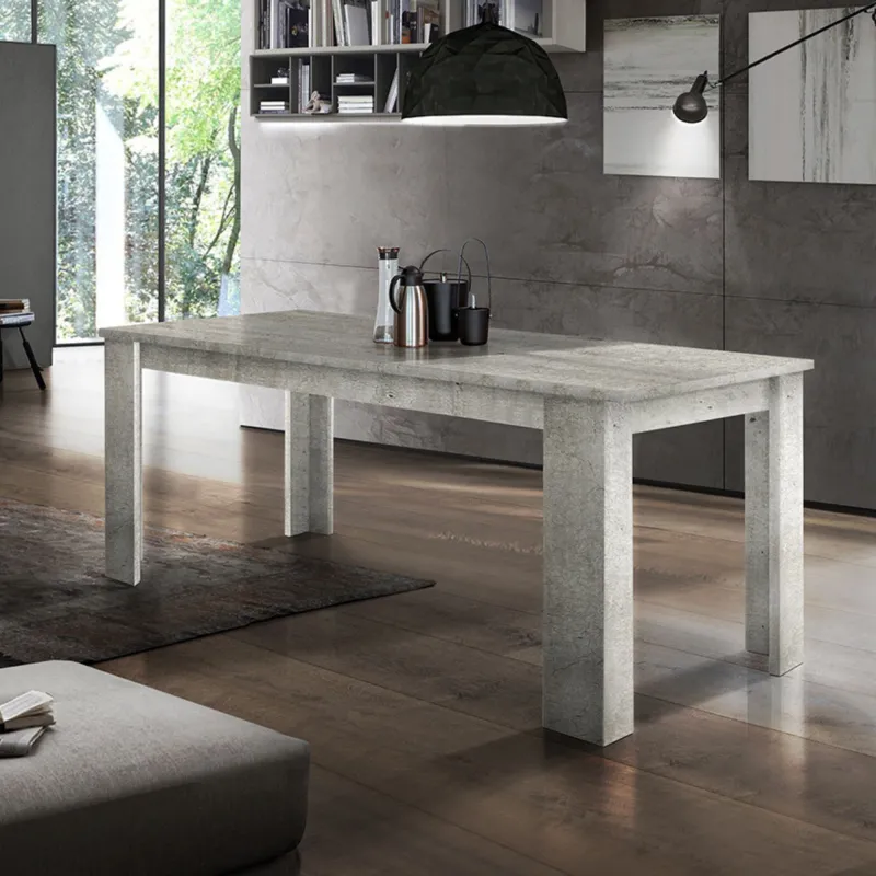 Tavolo 140-190 cm Bianco Laccato Allungabile Moderno - Ancona
