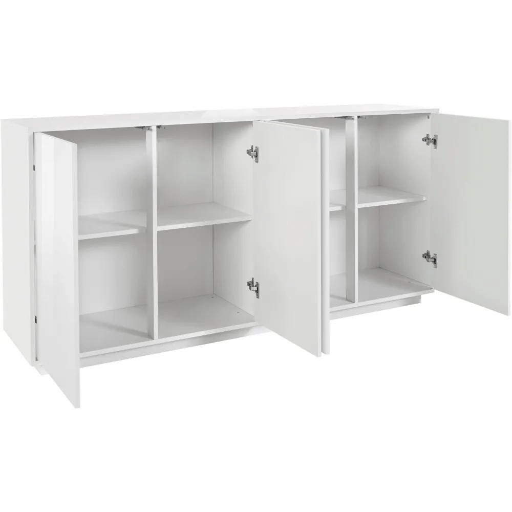 Credenza 180 cm Bianco 4 Ante Battente Soggiorno Design Italiano - Club