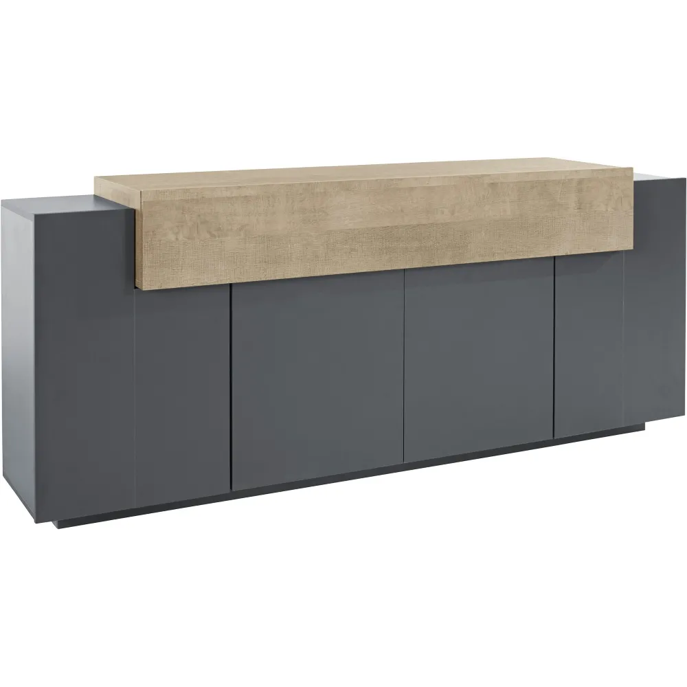 Credenza 200 cm Bianco Design Moderno Sala da Pranzo - Band