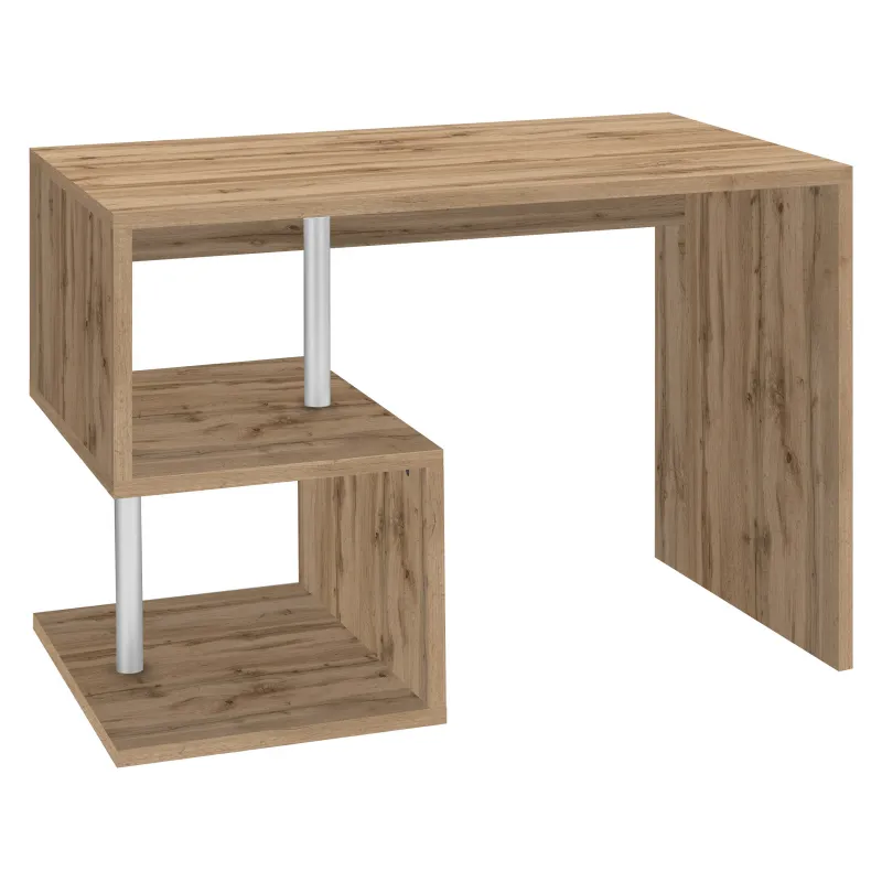 Scrivania Ufficio L.100xP.50xH.77.5 cm Wotan con Design Moderno ed Elegante - Zeta