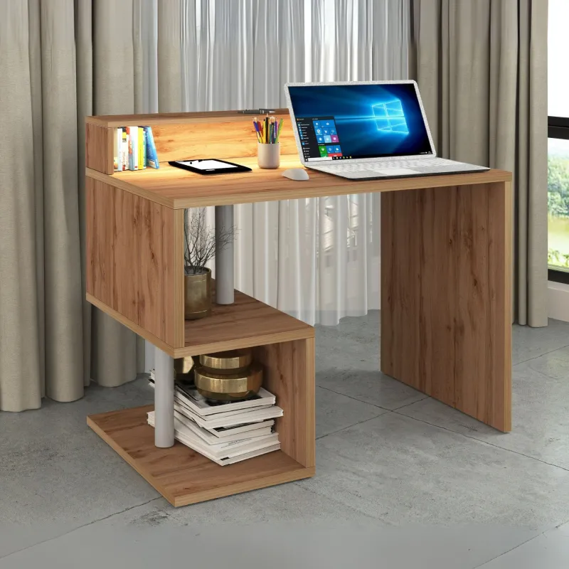 Scrivania Ufficio L.100xP.50xH.92.5 cm Wotan con Design Elegante e Funzionale - Zeta