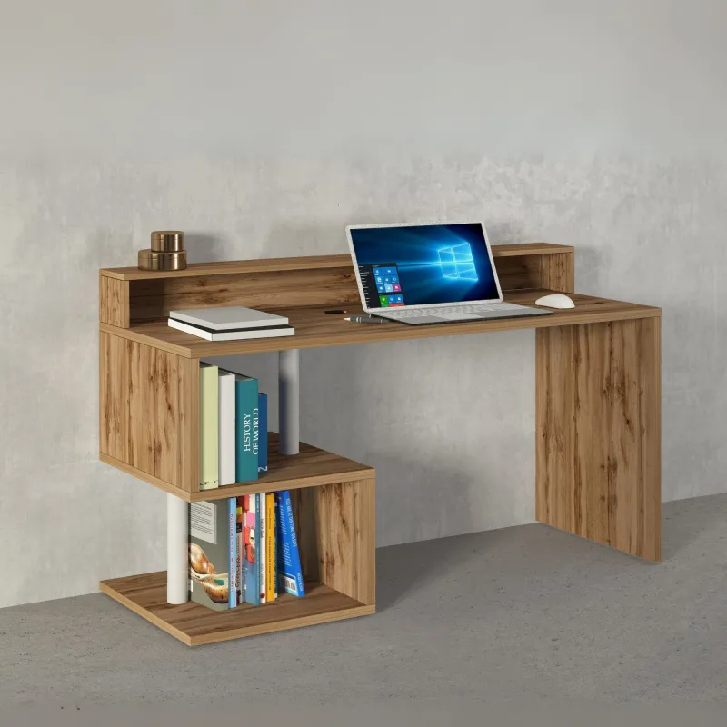 Scrivania Ufficio 140x50x92.5 cm Wotan con Design Moderno e Funzionale - Zeta