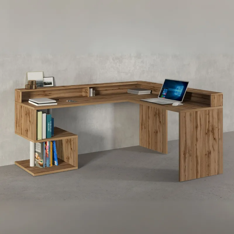 Scrivania Ufficio L.160xP.60xH.92.5 cm Wotan con Design Elegante e Funzionale - Zeta