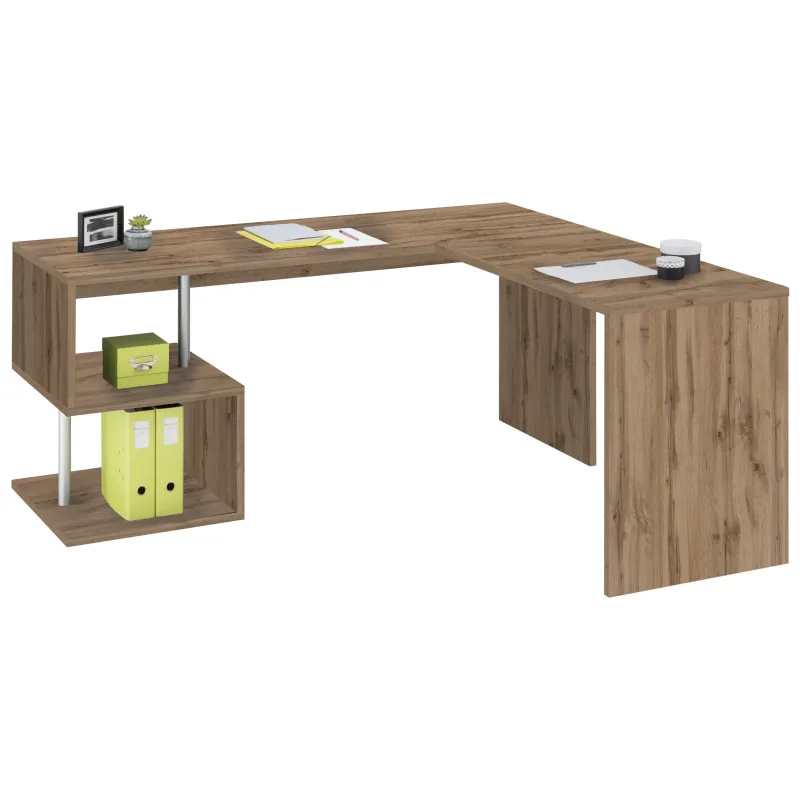 Scrivania Ufficio 160x60x77.5 cm Wotan con Design Moderno e Funzionale - Zeta