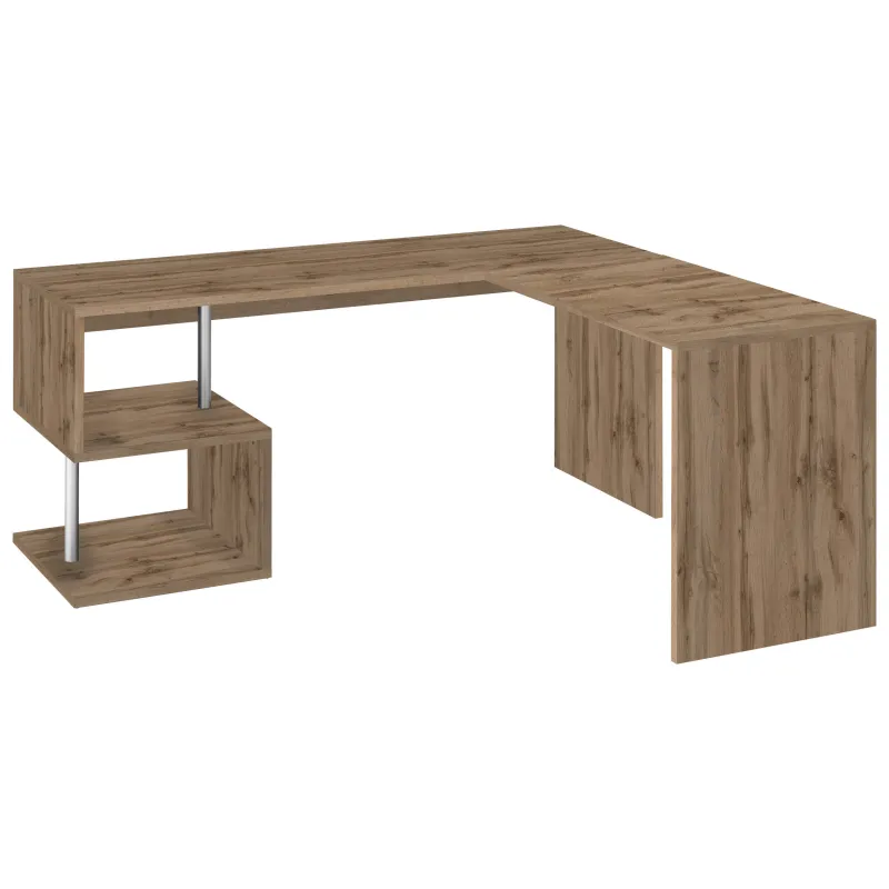 Scrivania Ufficio 160x60x77.5 cm Wotan con Design Moderno e Funzionale - Zeta