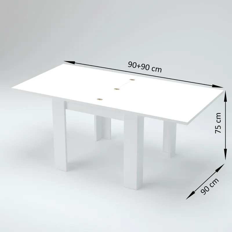 Consolle Allungabile 90x90x75 cm Ardesia - Eleganza e Funzionalità per la Zona Giorno - Ancona