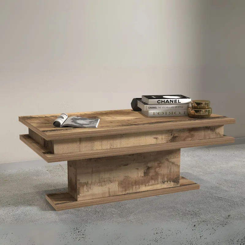 Tavolino da Salotto 100x55x42 cm Acero Pereira - Eleganza e Stile per la Tua Zona Giorno - Boss