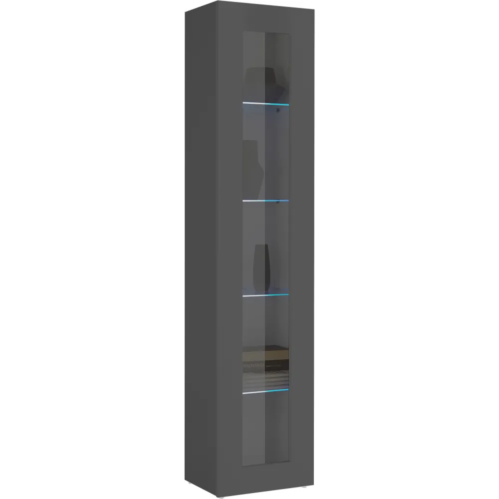 Pensile Antracite Opaco L.40xP.30xH.180 cm - Design Elegante e Moderno - York