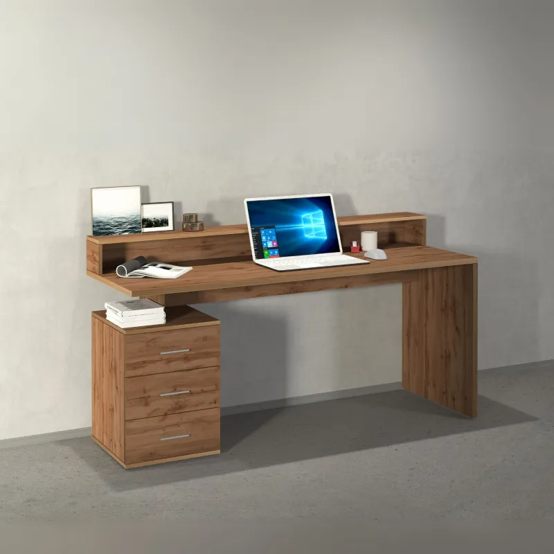 Scrivania Ufficio 160x60x90 cm Wotan con Design Moderno e Funzionale - New Luna