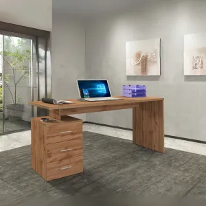 Scrivania Ufficio 160x60x75 cm Wotan con Design Moderno e Funzionale - New Luna
