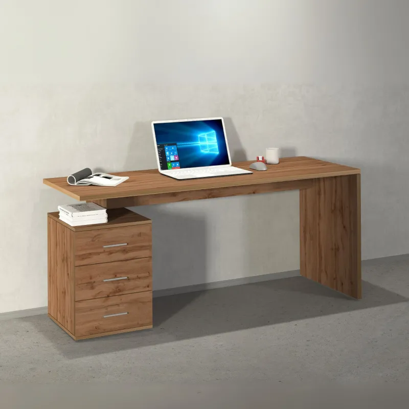 Scrivania Ufficio 160x60x75 cm Wotan con Design Moderno e Funzionale - New Luna