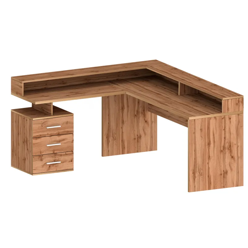 Scrivania Ufficio 160x60x90 cm Wotan con Design Moderno e Funzionale - New Luna