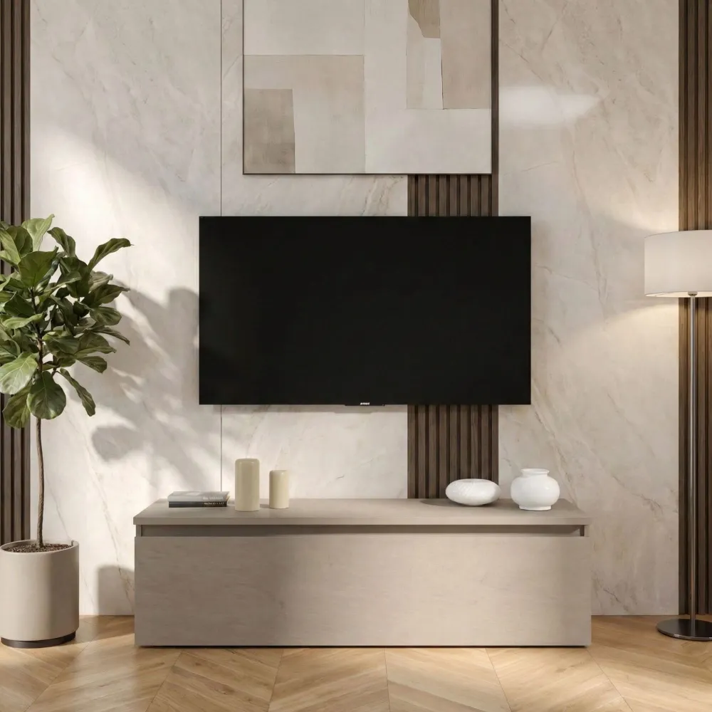 Base TV Argilla 138x40x40 cm in melaminico - ETERNITY