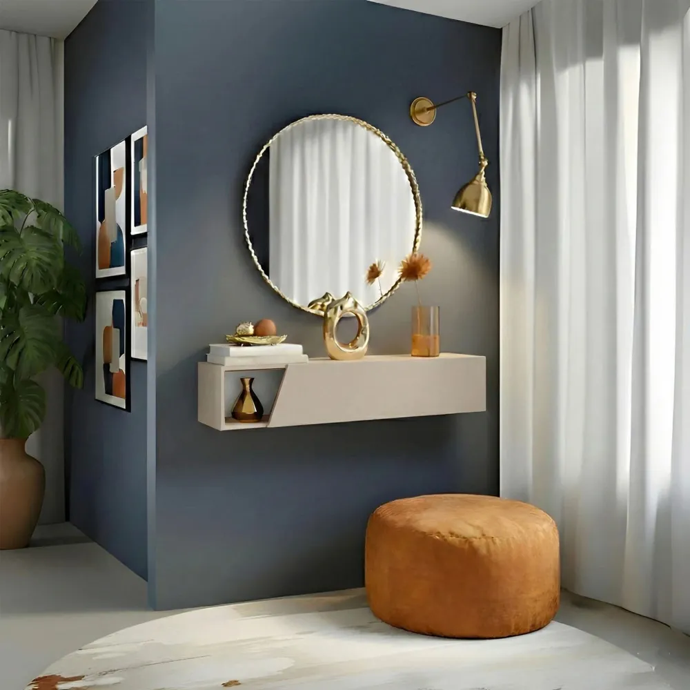 Pensile ribalta/vasistas sagomato Cashmere 138x30x29 cm in melaminico - ETERNITY
