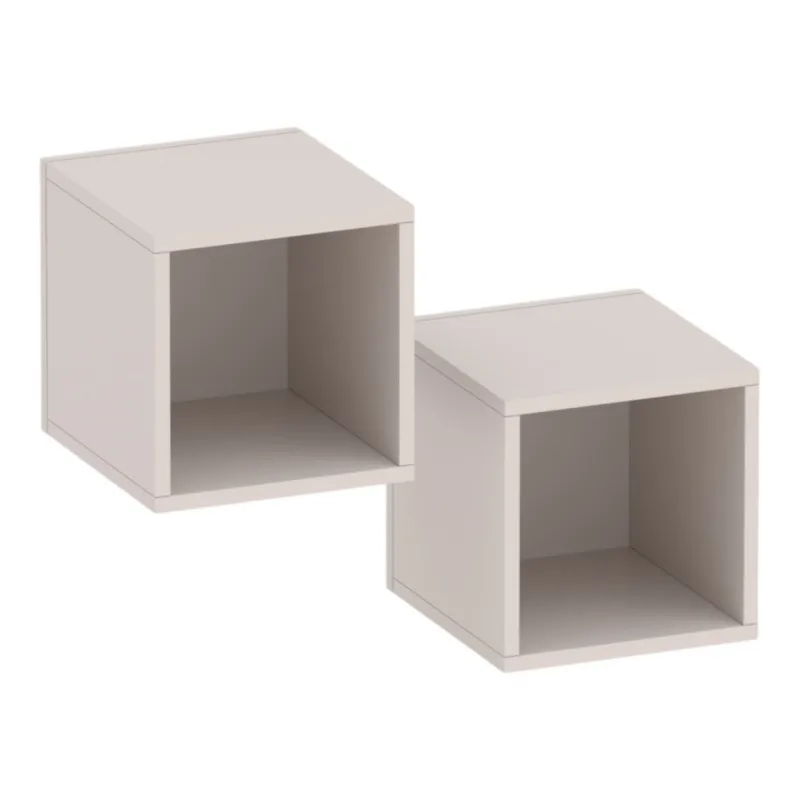 Coppia elementi a giorno Cashmere 28x30x29 cm in melaminico - ETERNITY