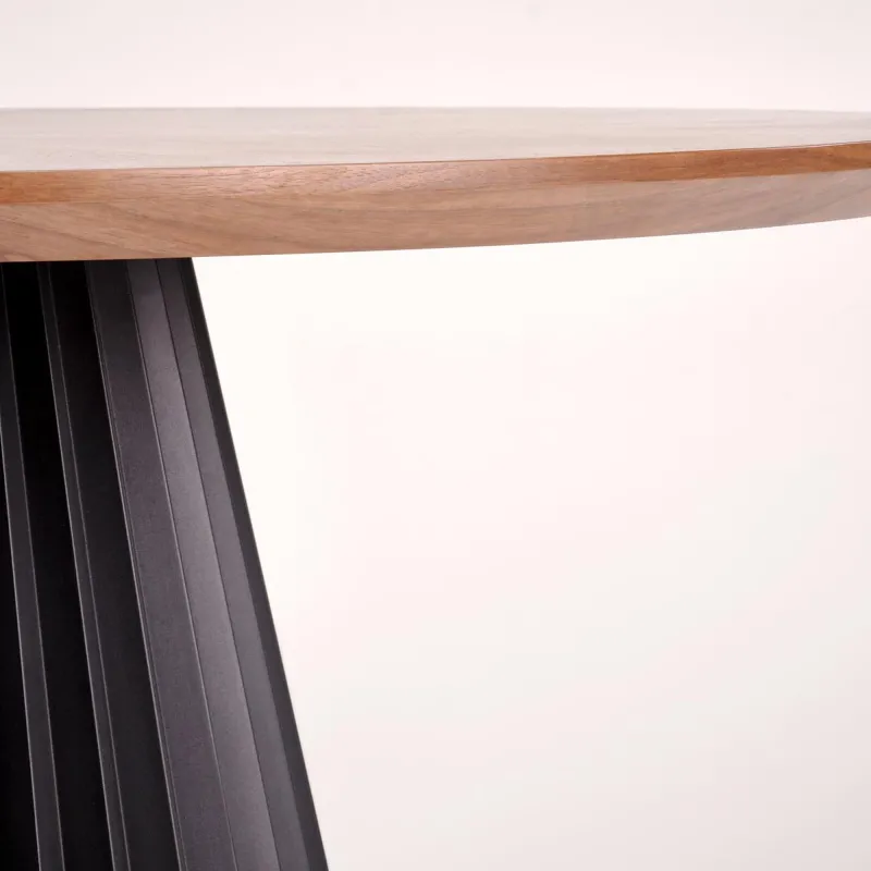 Tavolo 130x77 cm noce e nero - GUBBIO