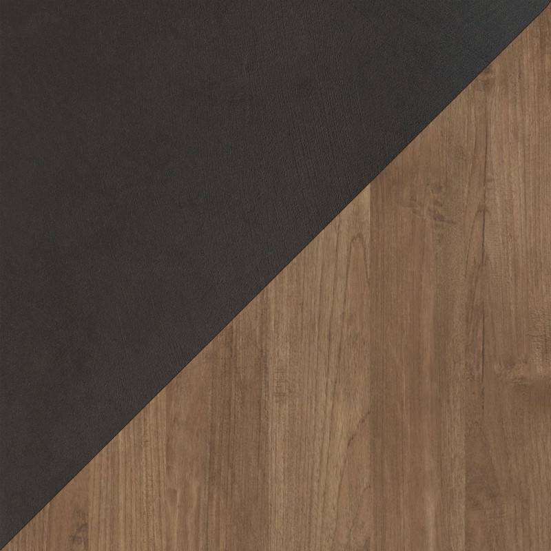 Vetrina 67×197×40 lava con anta in vetro e fondo Mercure Oak - Sky