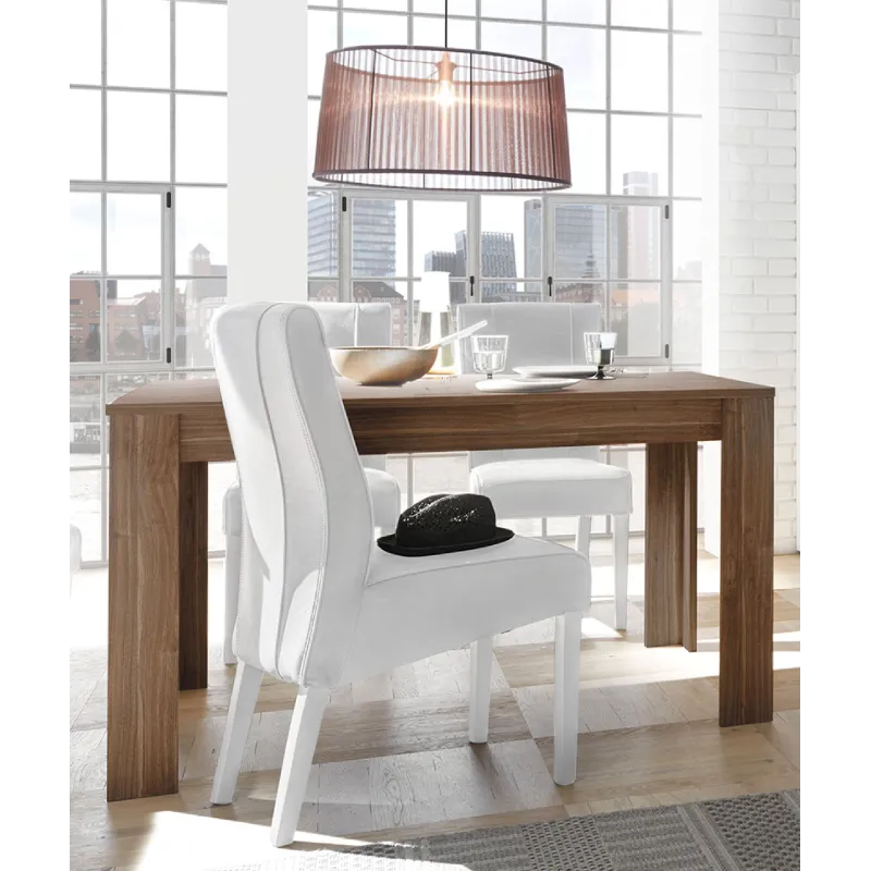 Tavolo 180 cm Noce Dark Allungabile Cucina Sala Pranzo - Urbino