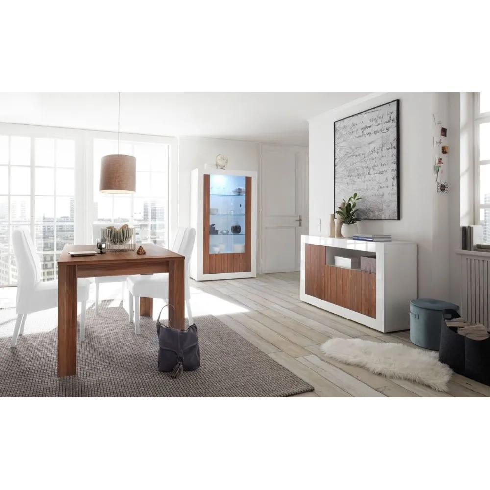 Tavolo 180 cm Noce Dark Allungabile Cucina Sala Pranzo - Urbino