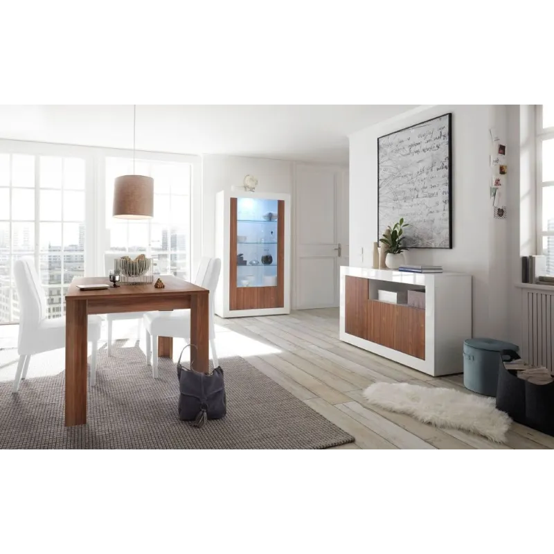 Tavolo 180 cm Noce Dark Allungabile Cucina Sala Pranzo - Urbino
