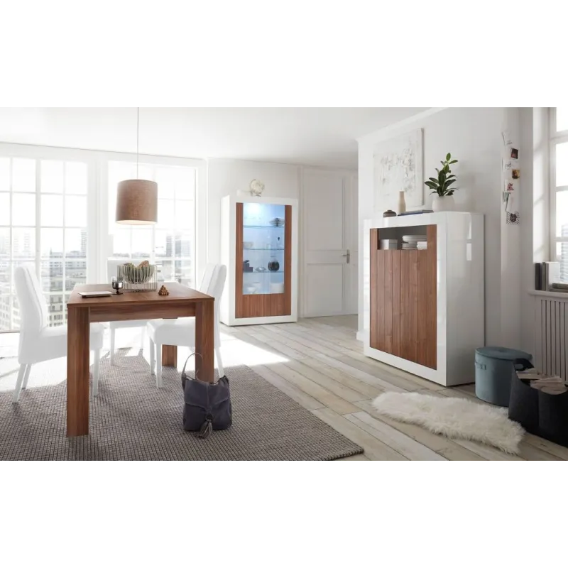 Tavolo 180 cm Noce Dark Allungabile Cucina Sala Pranzo - Urbino
