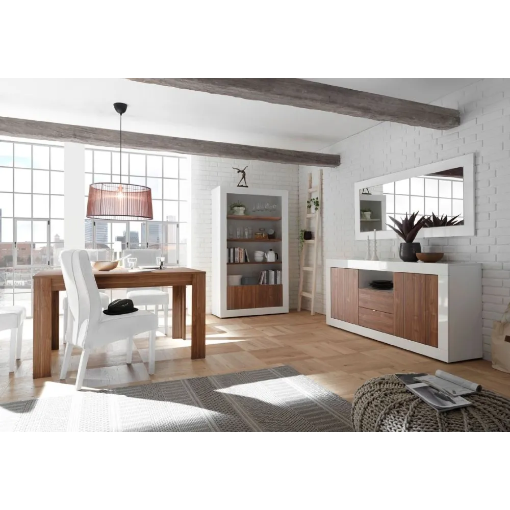 Tavolo 180 cm Noce Dark Allungabile Cucina Sala Pranzo - Urbino
