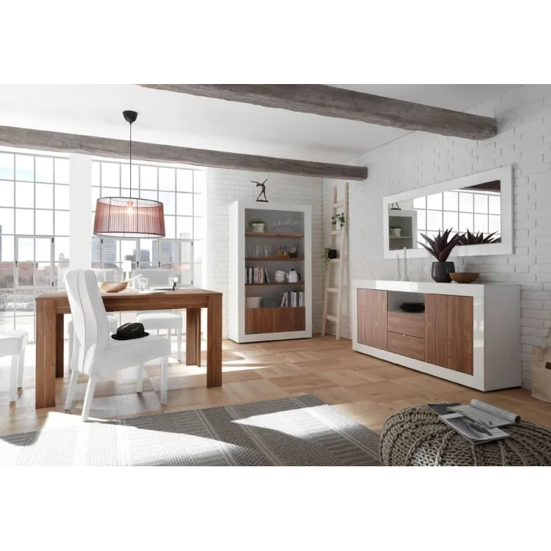 Tavolo 180 cm Noce Dark Allungabile Cucina Sala Pranzo - Urbino