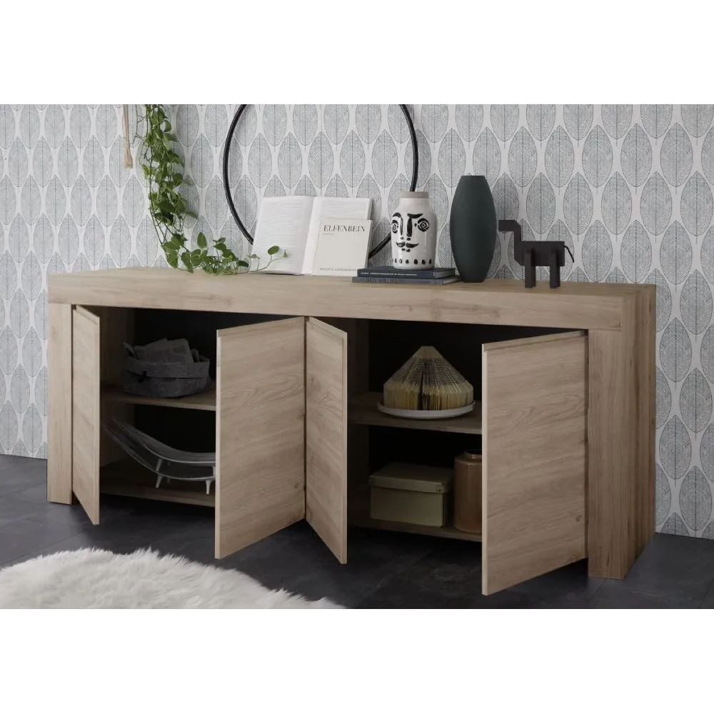 Madia 210x81x42 cm Rovere Kadiz Ante Senza Maniglie Living Moderno - Firenze 2