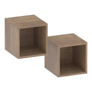 Coppia cubi  28x29h color mercure con vani a giorno affiancabili - Eternity