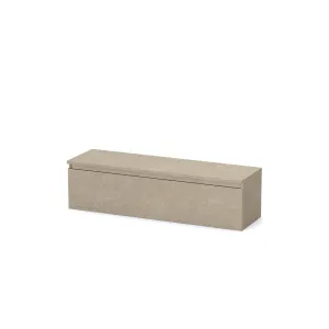 Base TV 138×40×40 argilla con finitura materica soft-touch - ETERNITY