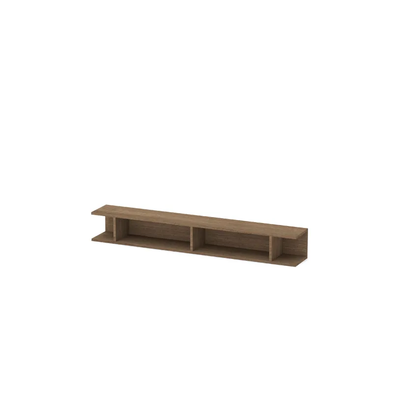 Mensola 138×21×20 mercure in finitura opaca con doppia installazione - ETERNITY