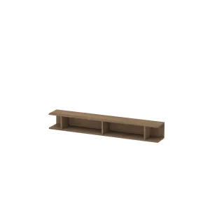 Mensola 138×21×20 mercure in finitura opaca con doppia installazione - ETERNITY