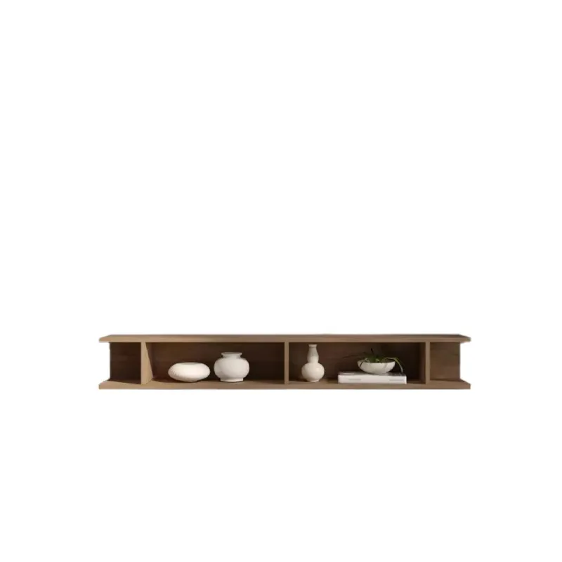 Mensola 138×21×20 mercure in finitura opaca con doppia installazione - ETERNITY
