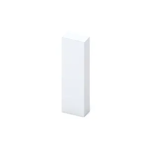 Colonna larga 54×30×186 bianco lucido con anta intera a battente - ETERNITY
