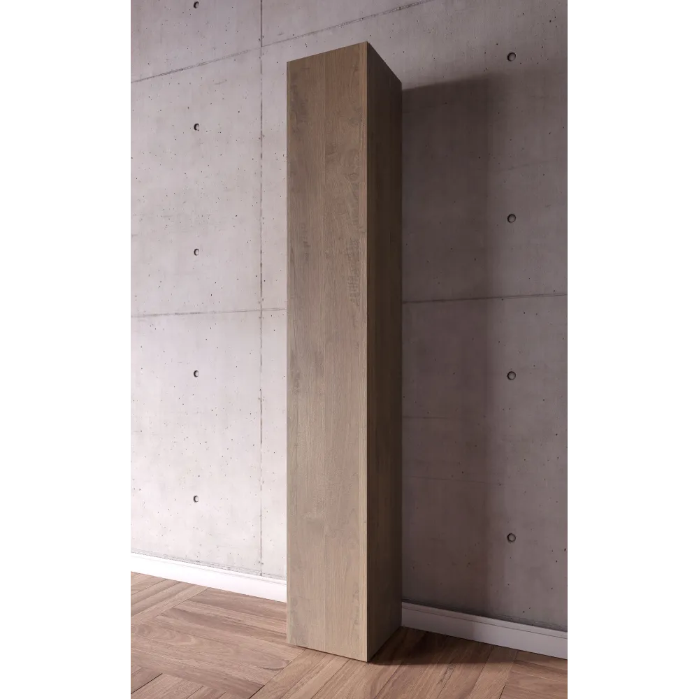 Colonna stretta 28×30×186 mercure con anta singola e profilo minimale - ETERNITY