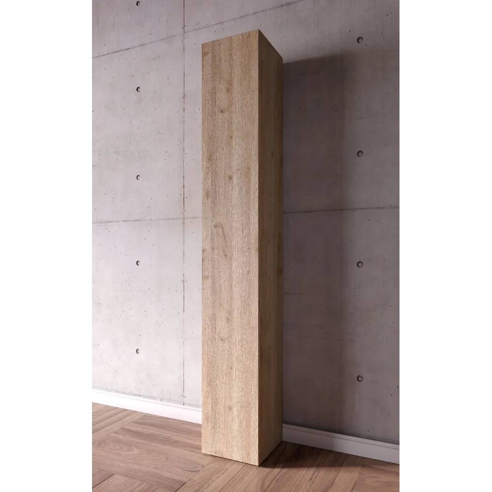 Colonna stretta 28×30×186 cadiz con finitura cemento chiaro - ETERNITY