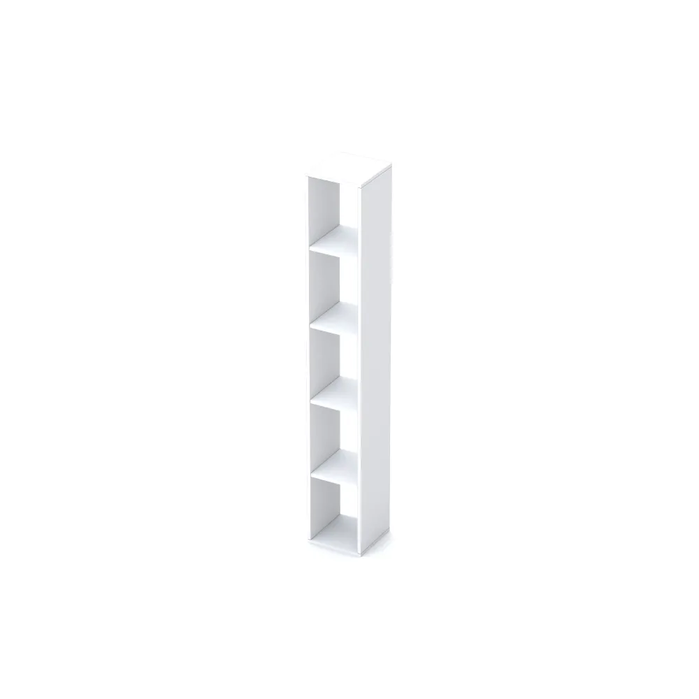 Vano a giorno 28×28×186 bianco lucido da terra con struttura stretta - ETERNITY