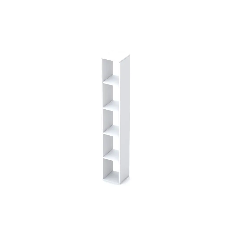 Vano a giorno 28×28×186 bianco lucido da terra con struttura stretta - ETERNITY