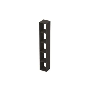 Vano a giorno 28×28×186 lava con finitura profonda e stile industriale - ETERNITY