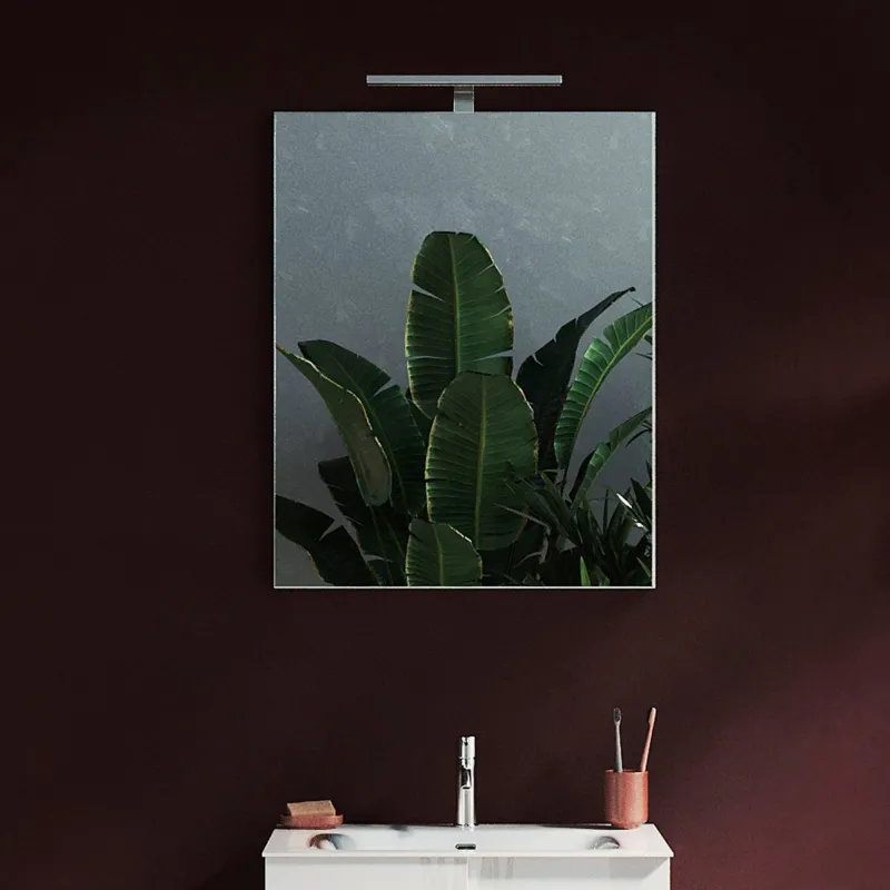 Specchiera 60×75×4 cm con applique LED integrato - DAMA