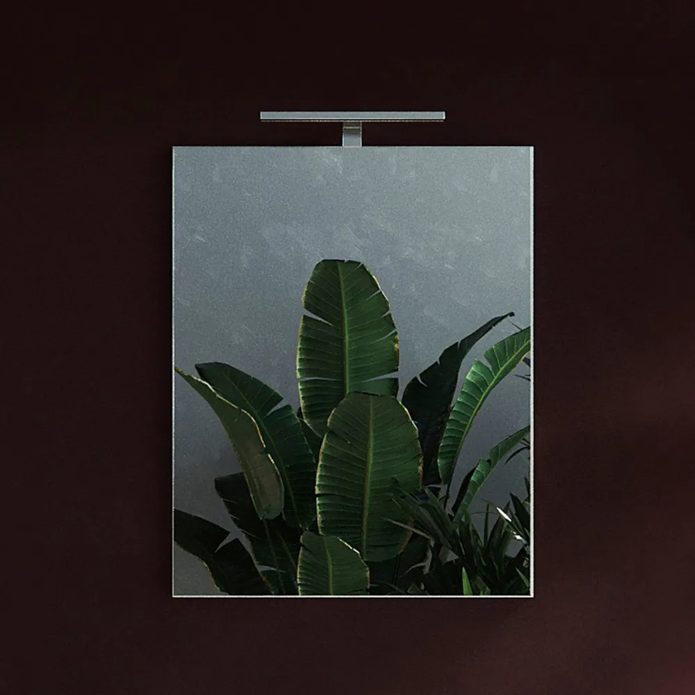 Specchiera 60×75×4 cm con applique LED integrato - DAMA