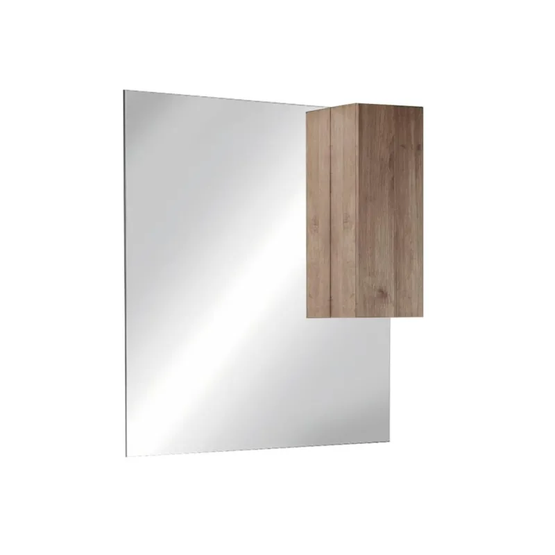 Specchiera 80×110×18 cm bianco lucido retroilluminata a LED - JUPITER