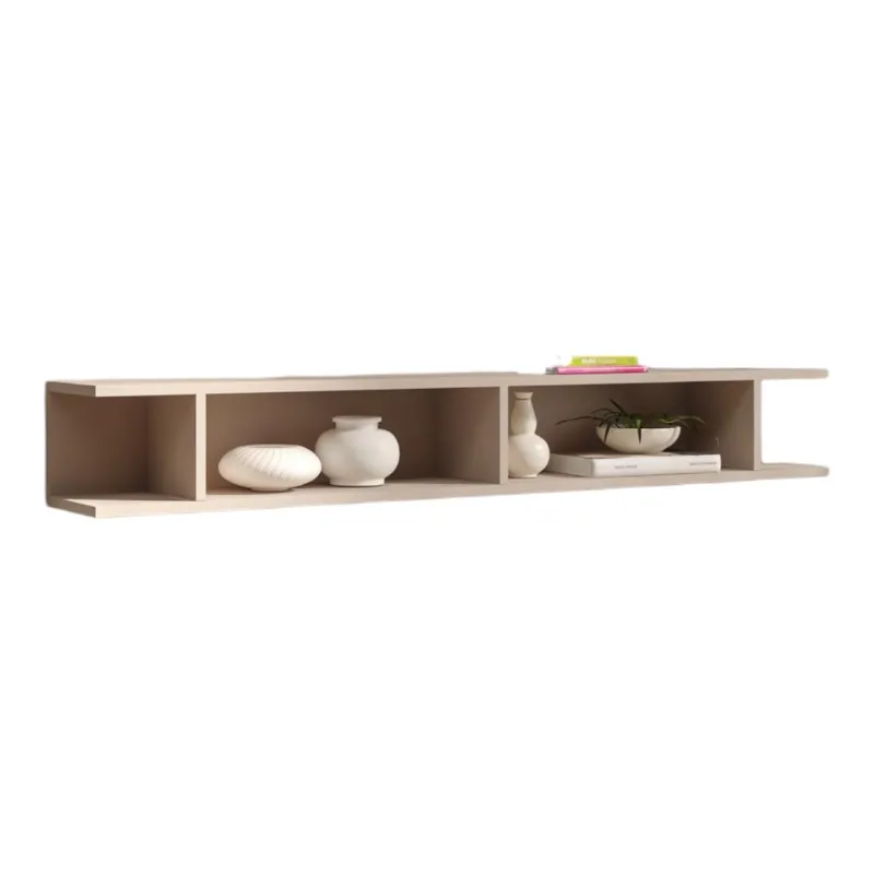 Mensola 138×21×28 cashmere con finitura opaca chiara e design versatile - ETERNITY