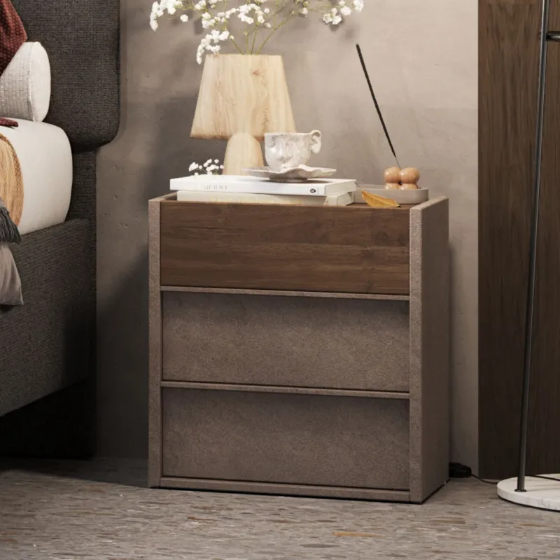 Coppia comodini 52×58×40 bronzo e Mercure con 3 cassetti - ZENITH
