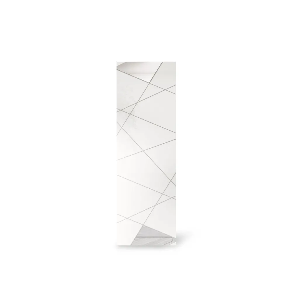 Colonna armadio 78×185×35 bianco lucido con tubo appendiabiti - VITTORIA