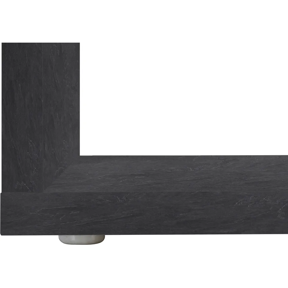 Tavolino 55 cm Bianco Lucido Design Moderno - Zeta