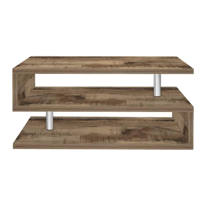 Tavolino 90 cm Antracite Opaco Moderno Versatile - Zeta