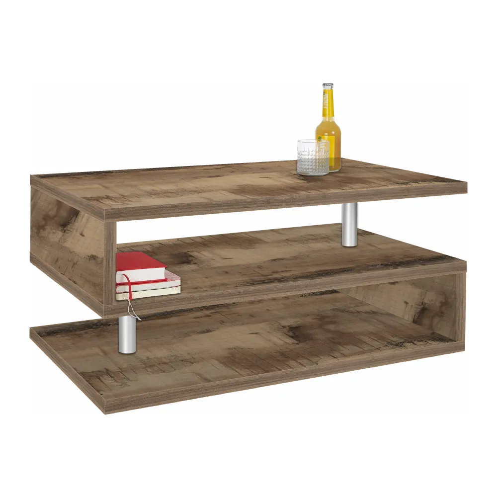 Tavolino 90 cm Antracite Opaco Moderno Versatile - Zeta